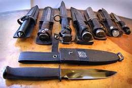 SOG Recon Government with other knives (Photo: Bryan Lierdahl)